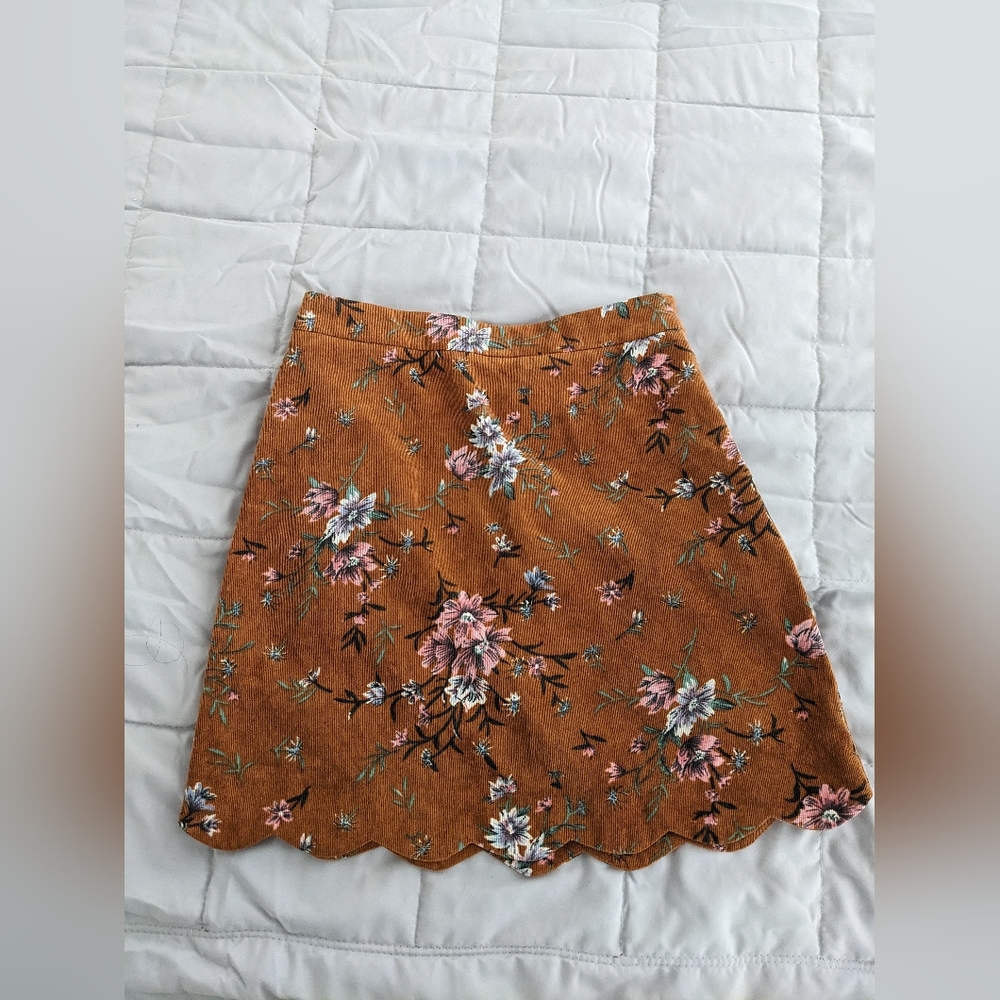 Francesca Corduroy mini skirt